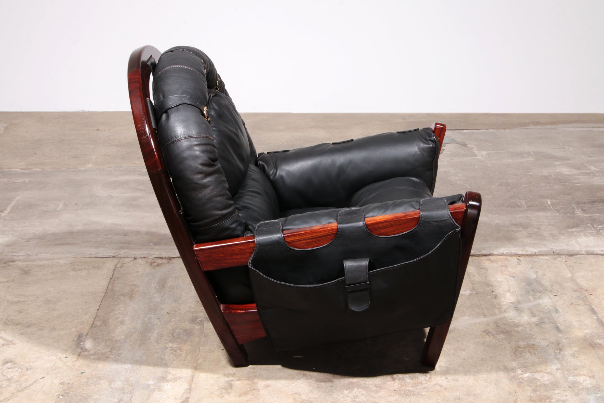 Luciano Frigerio "Rancero" Leather Lounge Chair -