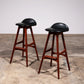 Erik Buch Teak bar stools 1960 Denmark