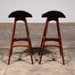 Erik Buch Teak bar stools 1960 Denmark