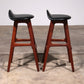 Erik Buch Teak bar stools 1960 Denmark