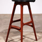 Erik Buch Teak bar stools 1960 Denmark