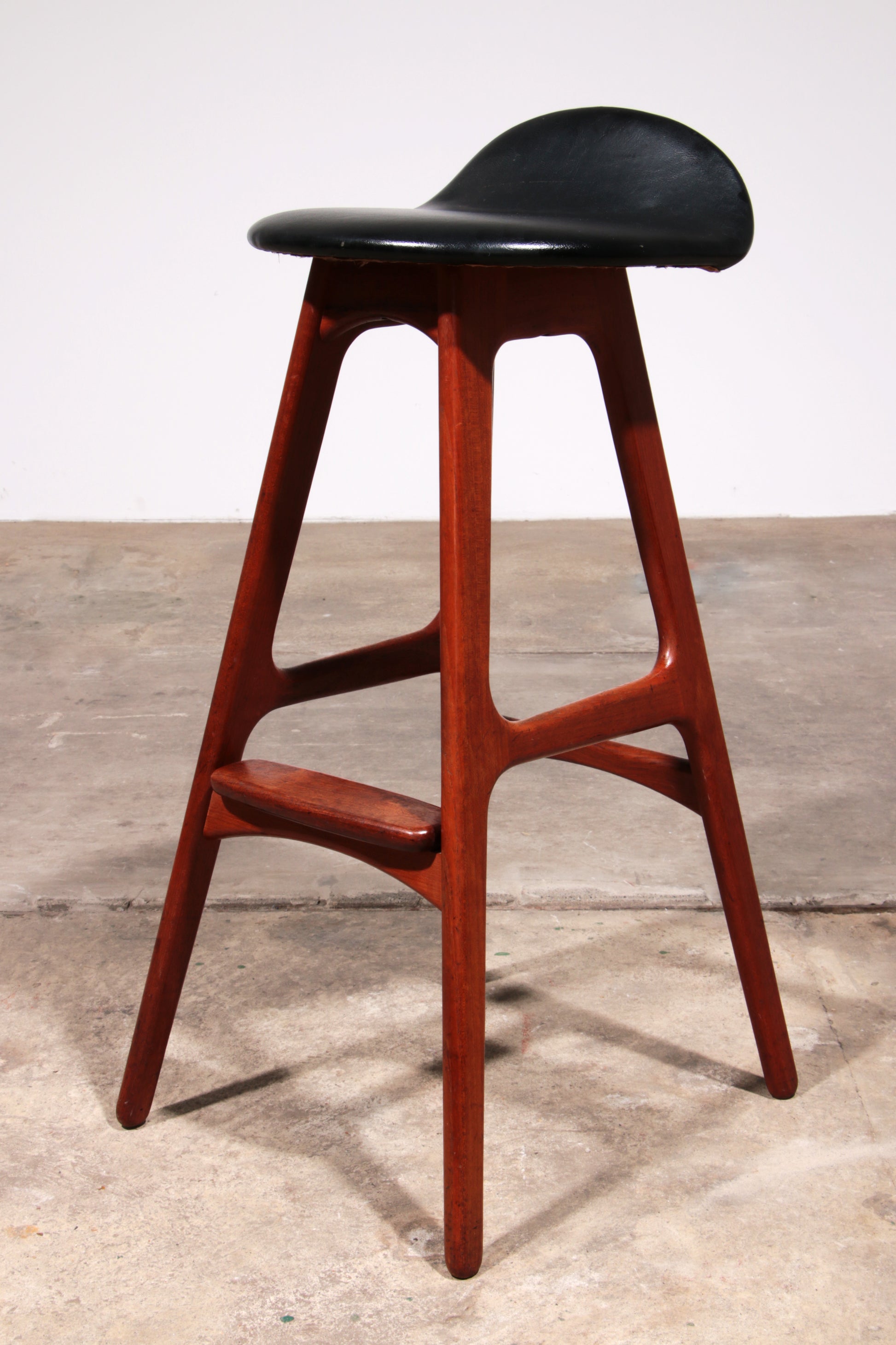 Erik Buch Teak bar stools 1960 Denmark