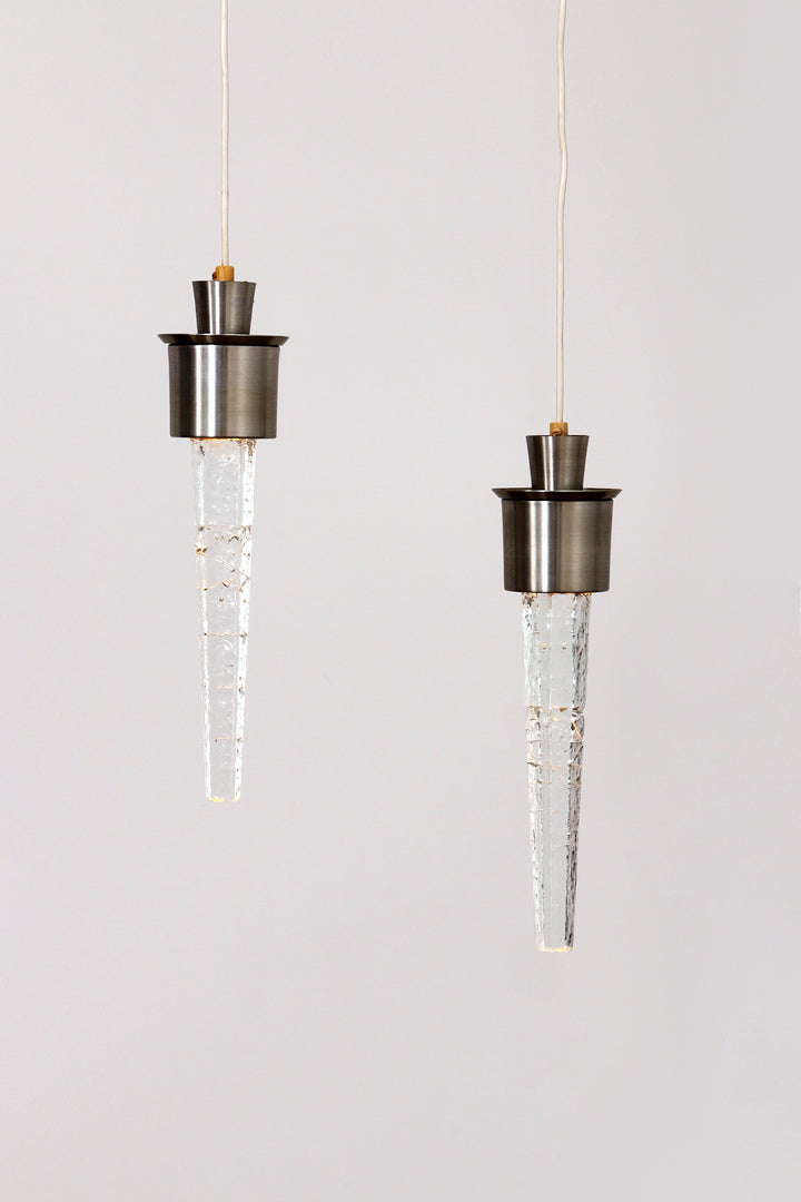 Orrefors "Istapper" Pendant Lamps
