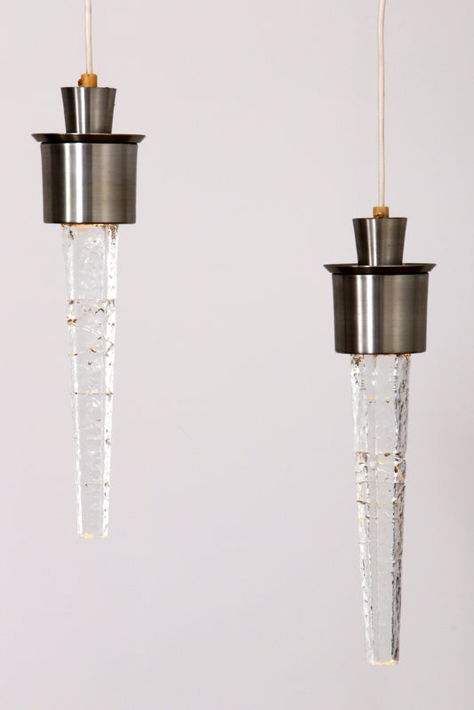 Orrefors "Istapper" Pendant Lamps