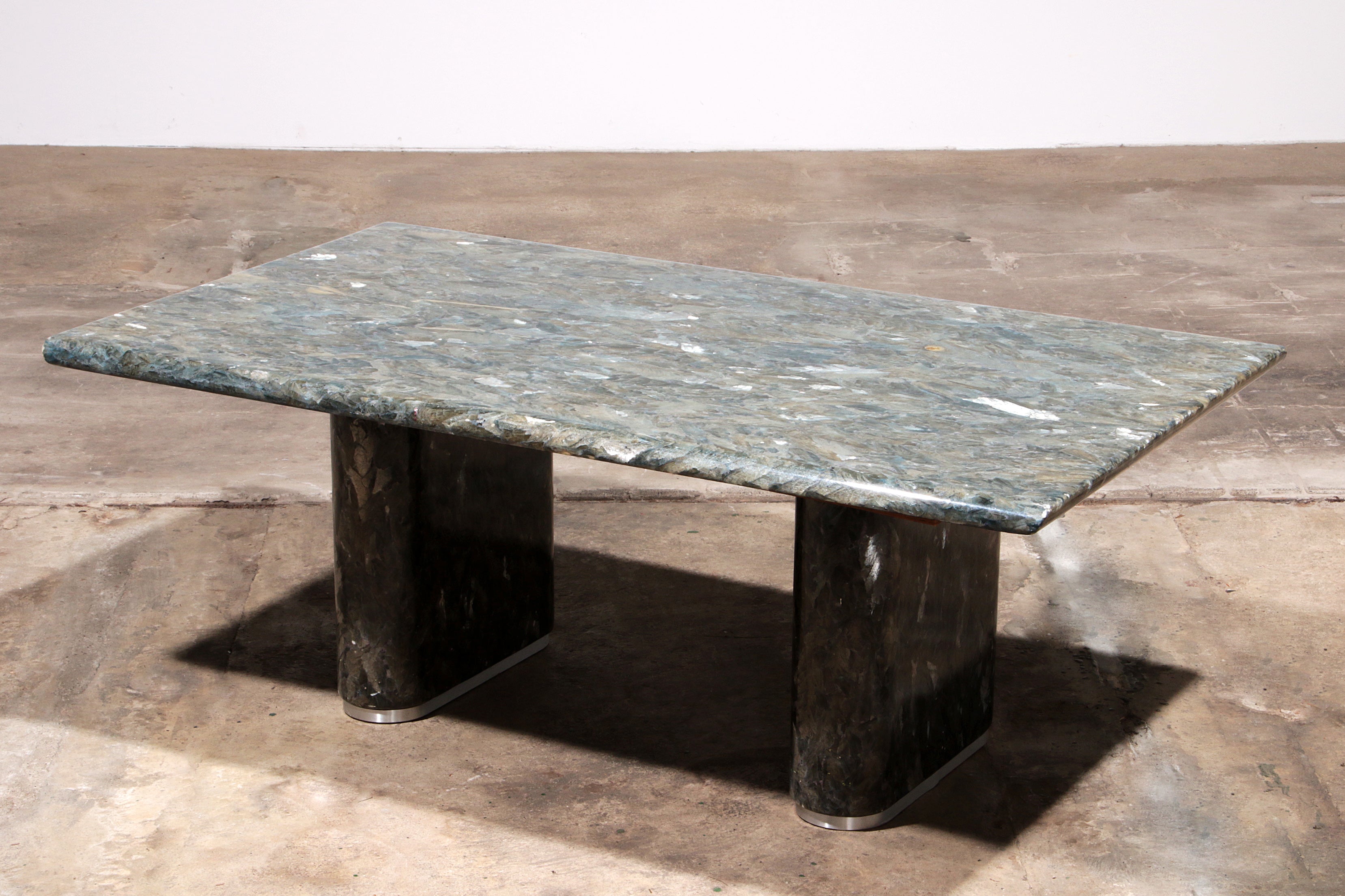 Vintage Italian Marble Coffee Table – Elegant Long Design