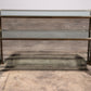 Giovanni Santoni Console made off brass and glass 1970 Italy
