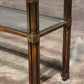 Giovanni Santoni Console made off brass and glass 1970 Italy
