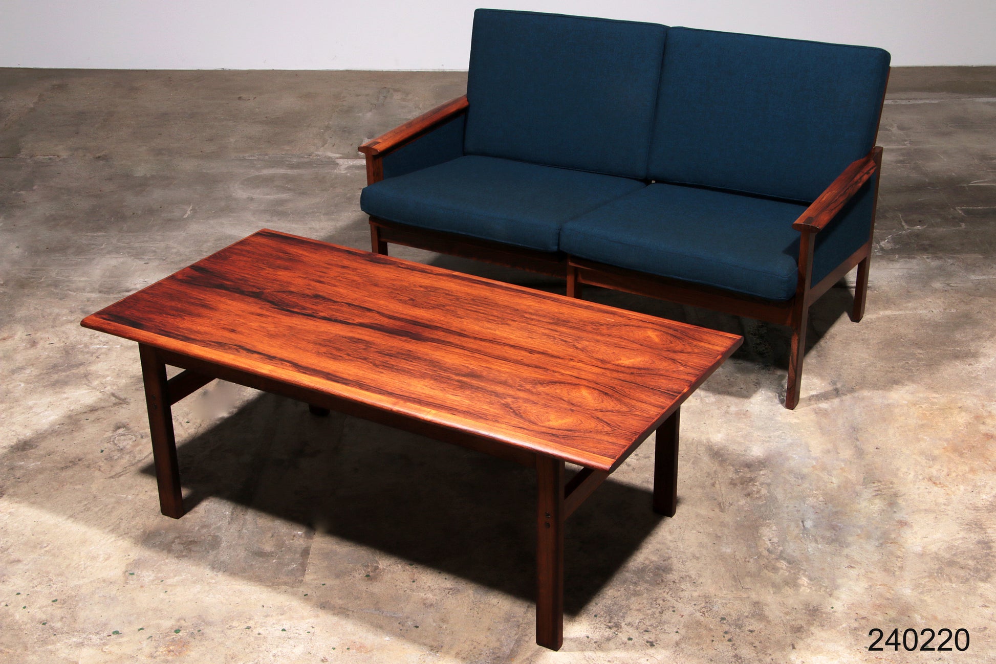 Capella Bench and table by Illum Wikkelsø for Niels Eilersen, 1960s