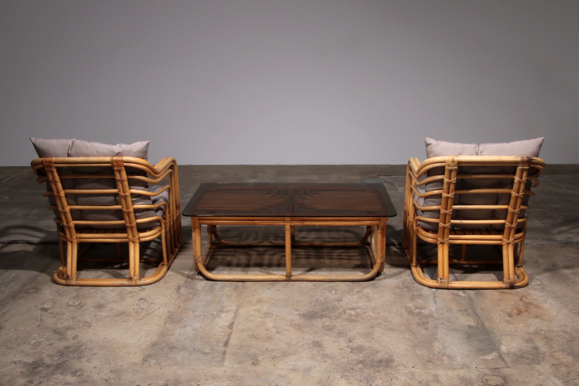 Vintage Bamboo Furniture Set by Jordan Brown,1970