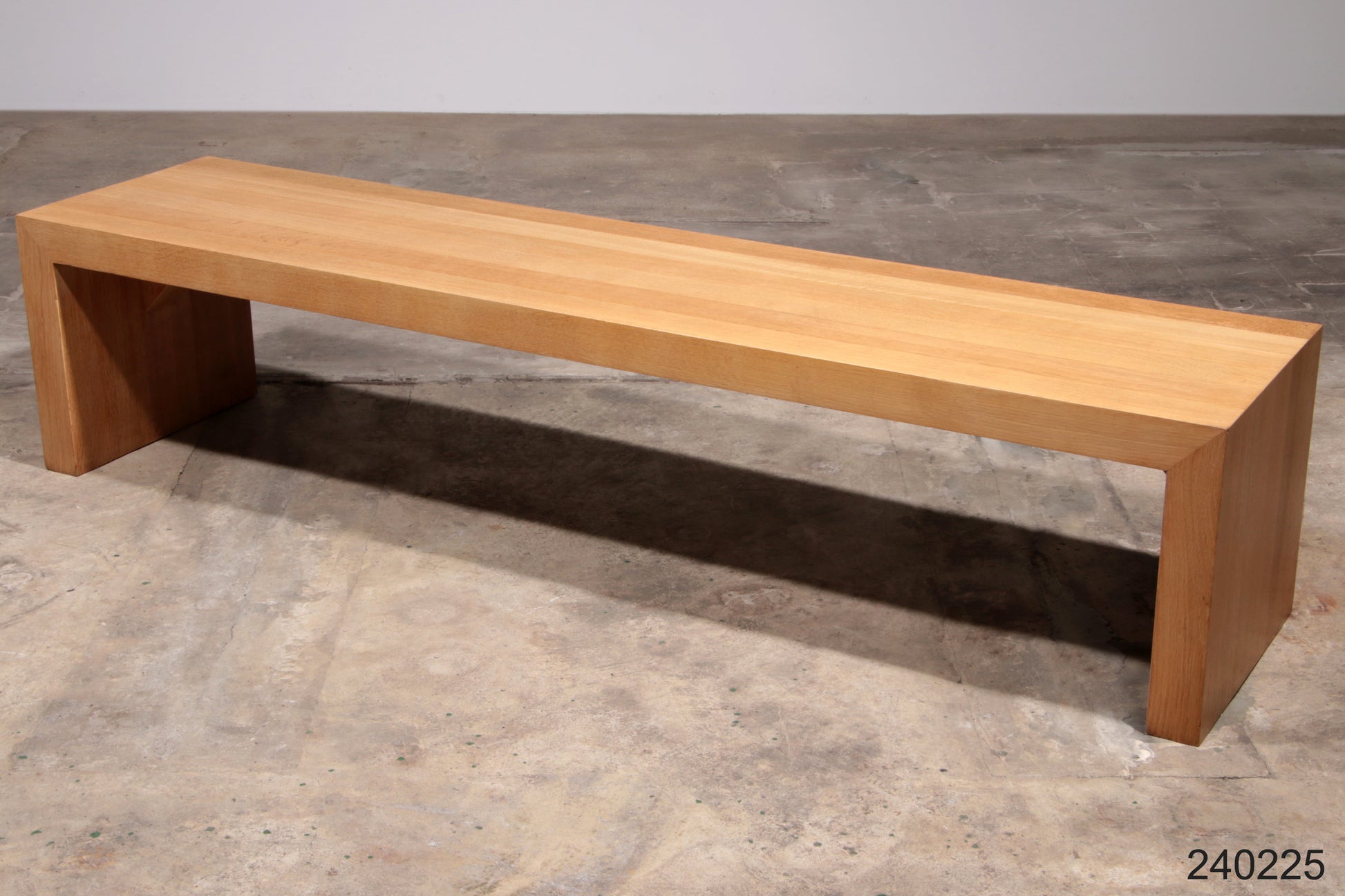 French Design oak bench, beautiful sleek model,1960
