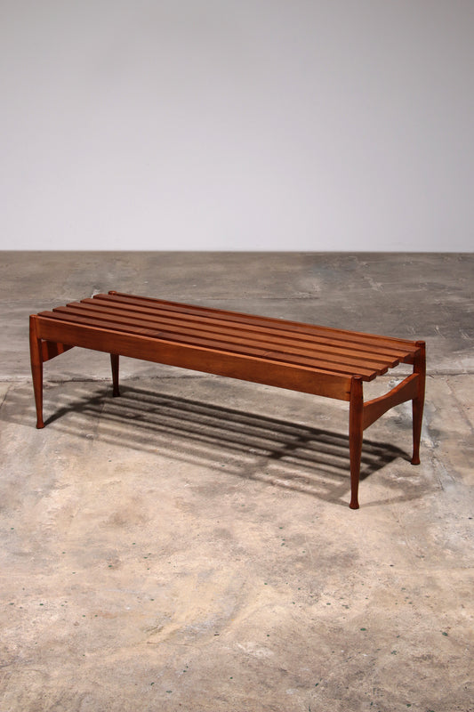 Vintage Bench Walnut by Gio Ponti made by Fratelli Reguitti, 1950s