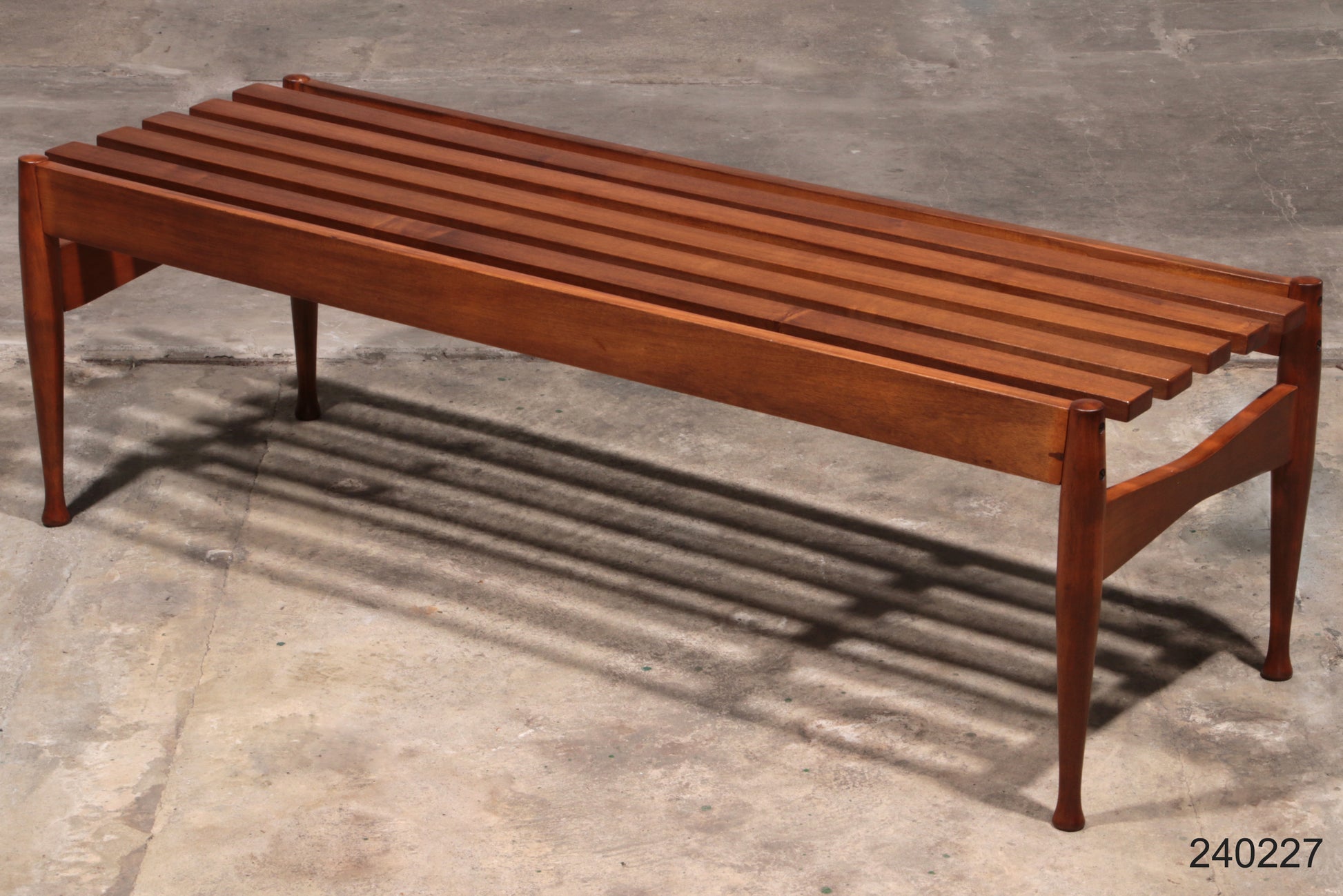 Vintage Bench Walnut by Gio Ponti made by Fratelli Reguitti, 1950s