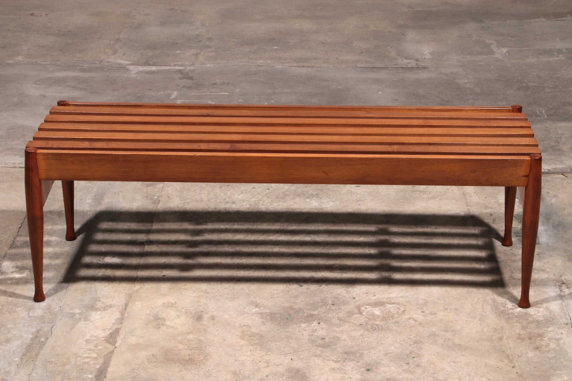 Vintage Bench Walnut by Gio Ponti made by Fratelli Reguitti, 1950s