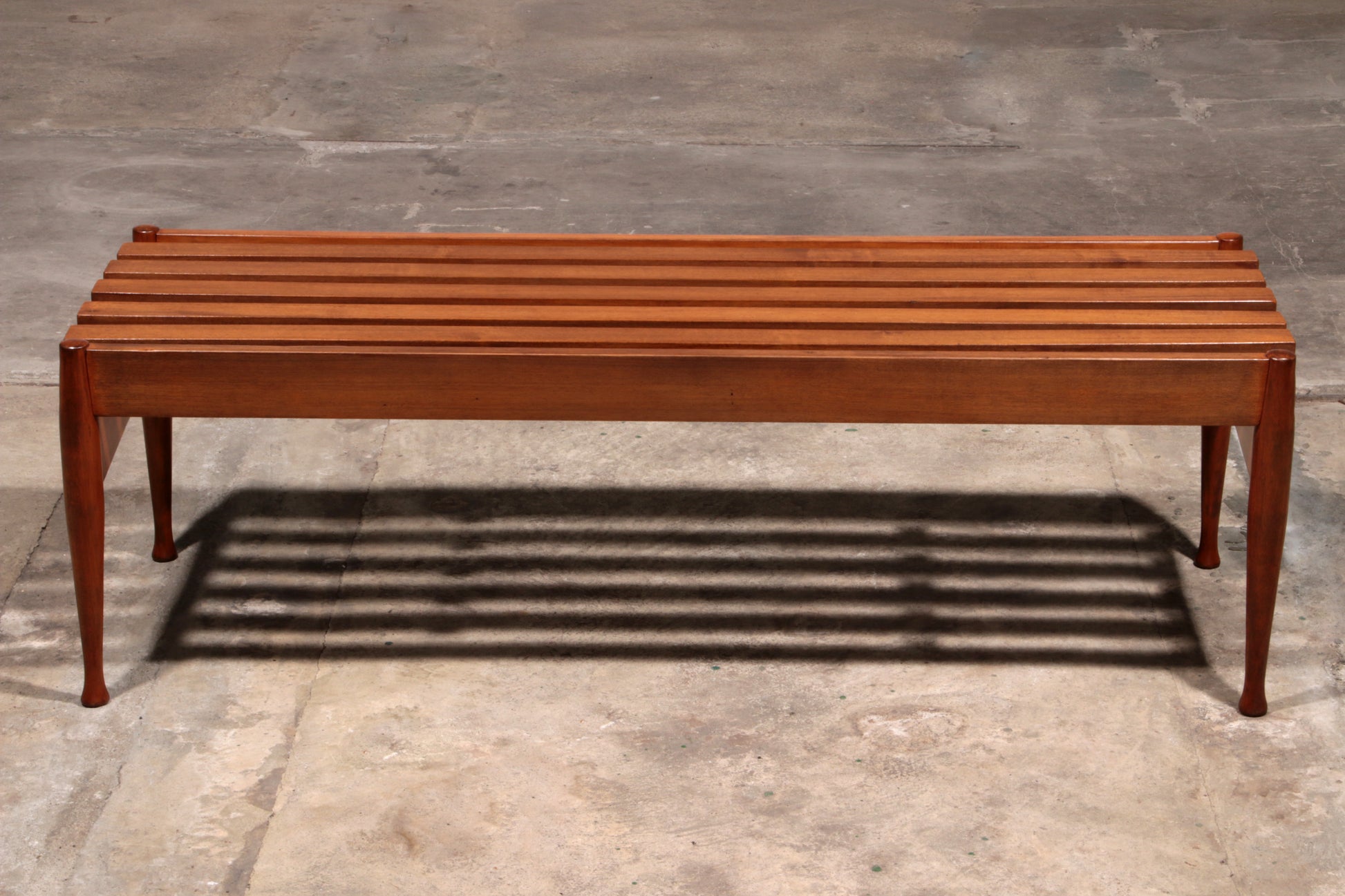 Vintage Bench Walnut by Gio Ponti made by Fratelli Reguitti, 1950s