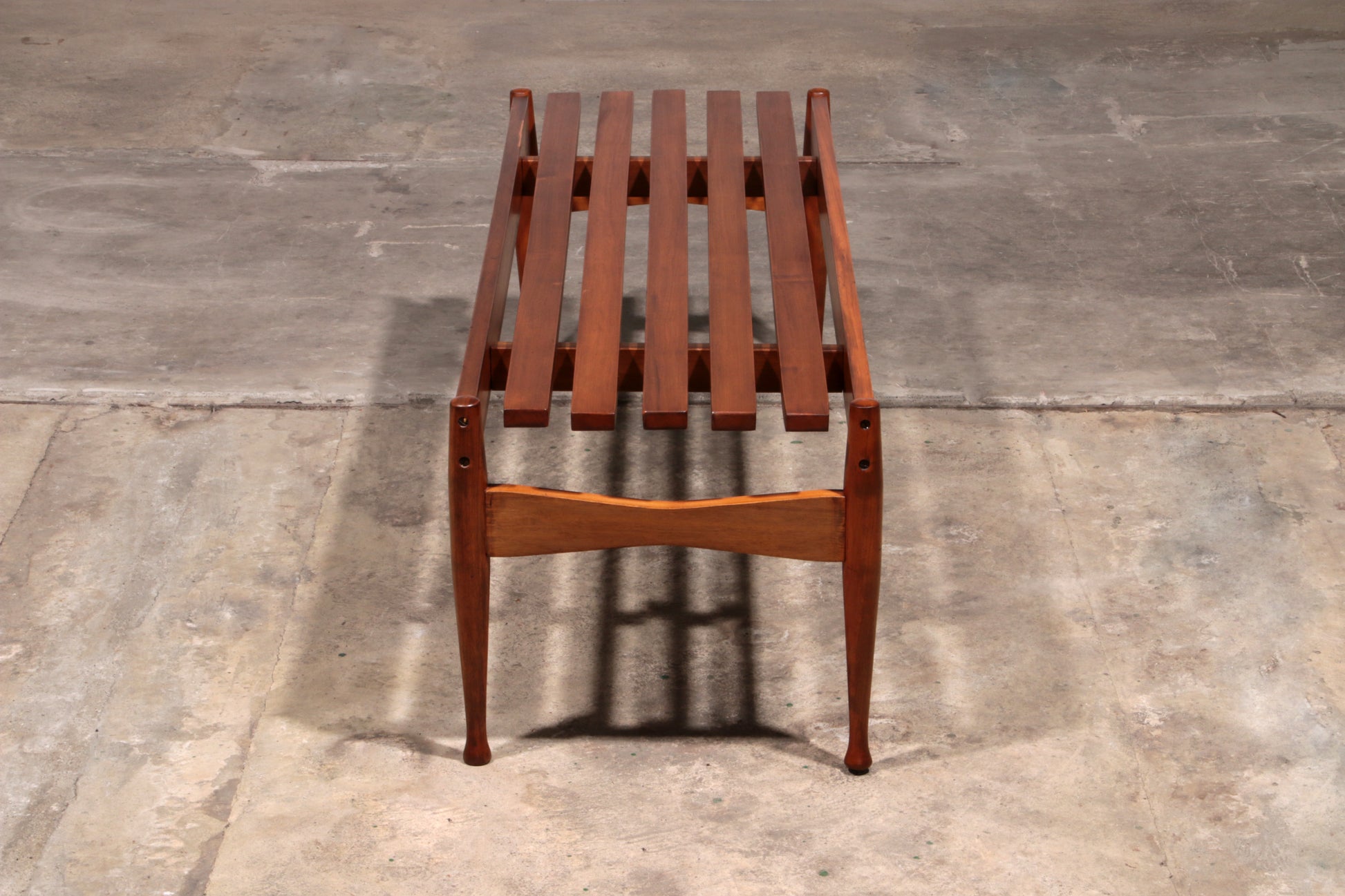 Vintage Bench Walnut by Gio Ponti made by Fratelli Reguitti, 1950s