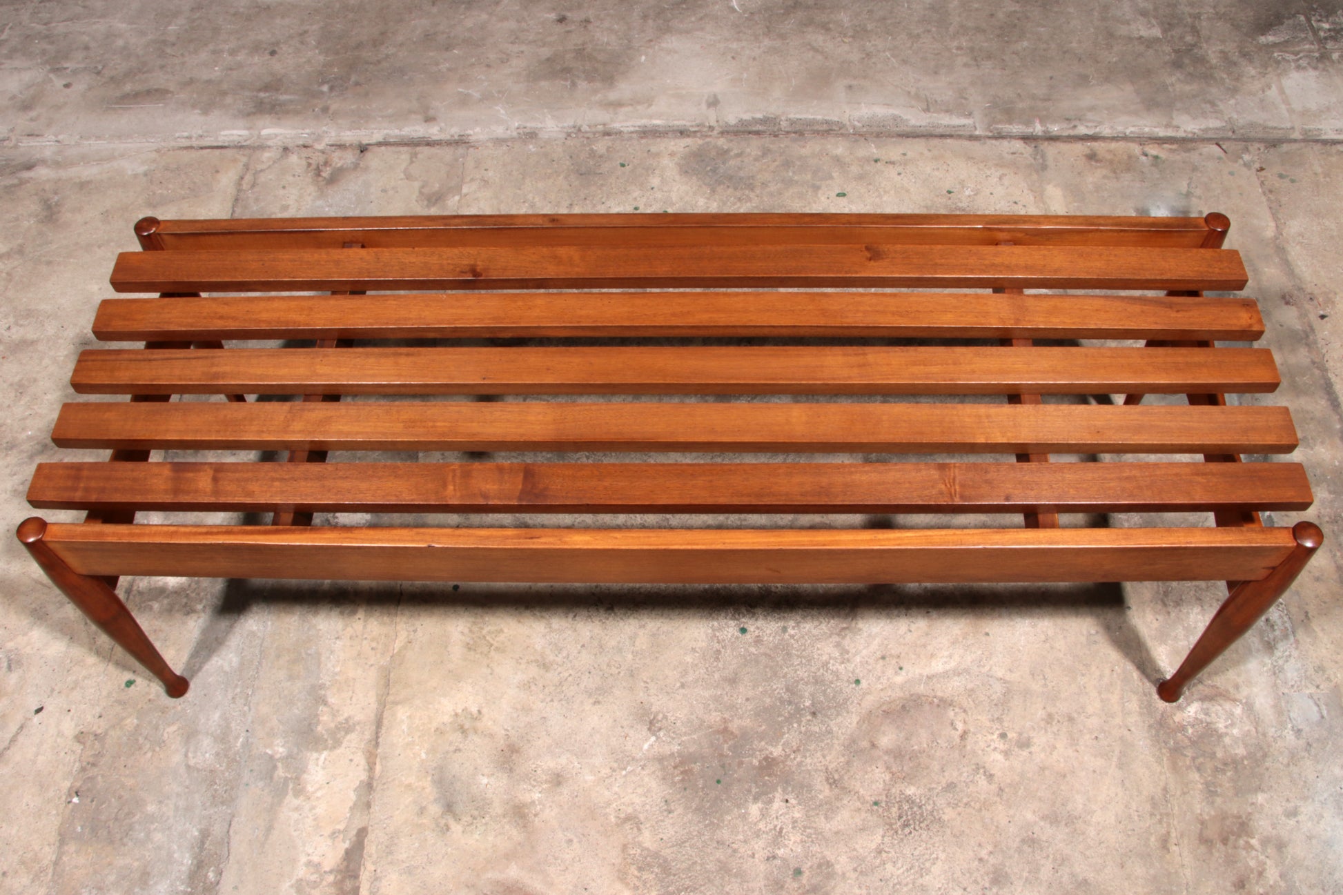 Vintage Bench Walnut by Gio Ponti made by Fratelli Reguitti, 1950s