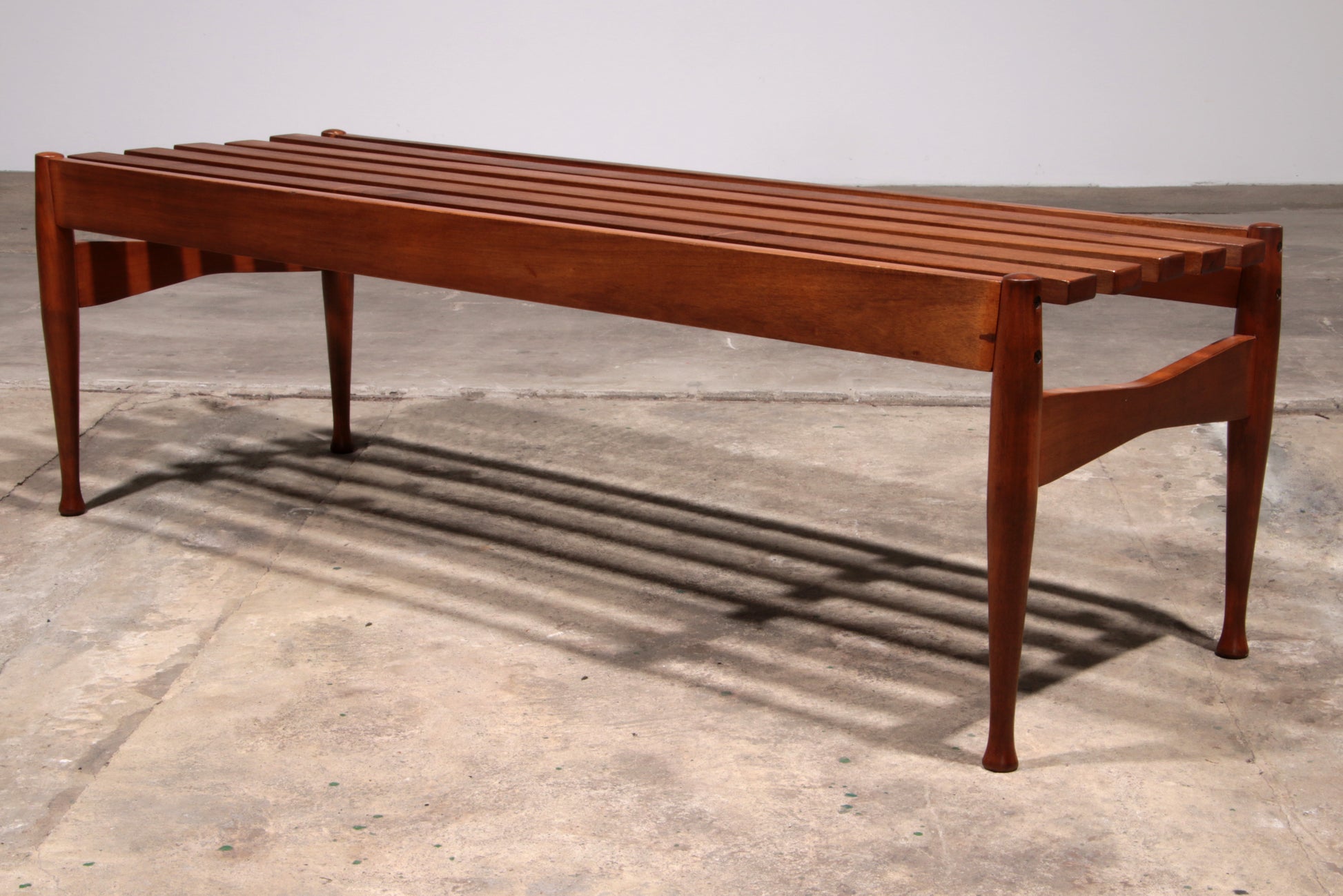 Vintage Bench Walnut by Gio Ponti made by Fratelli Reguitti, 1950s