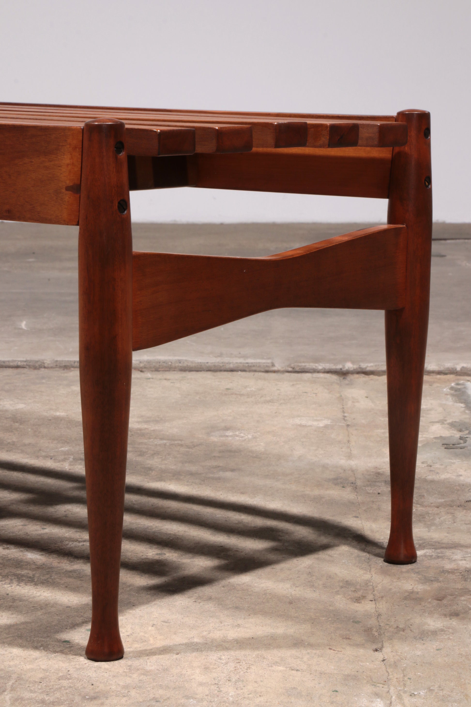 Vintage Bench Walnut by Gio Ponti made by Fratelli Reguitti, 1950s