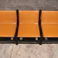 Vintage Leather Three-Seater Sofa with Coffee Table Set