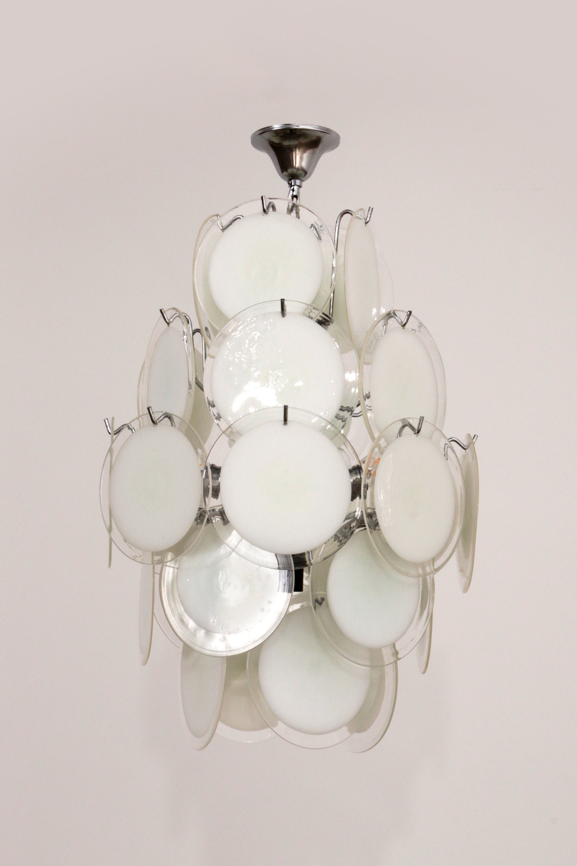 Vintage Italian Murano Glass Chandelier by Vistosi, 1960
