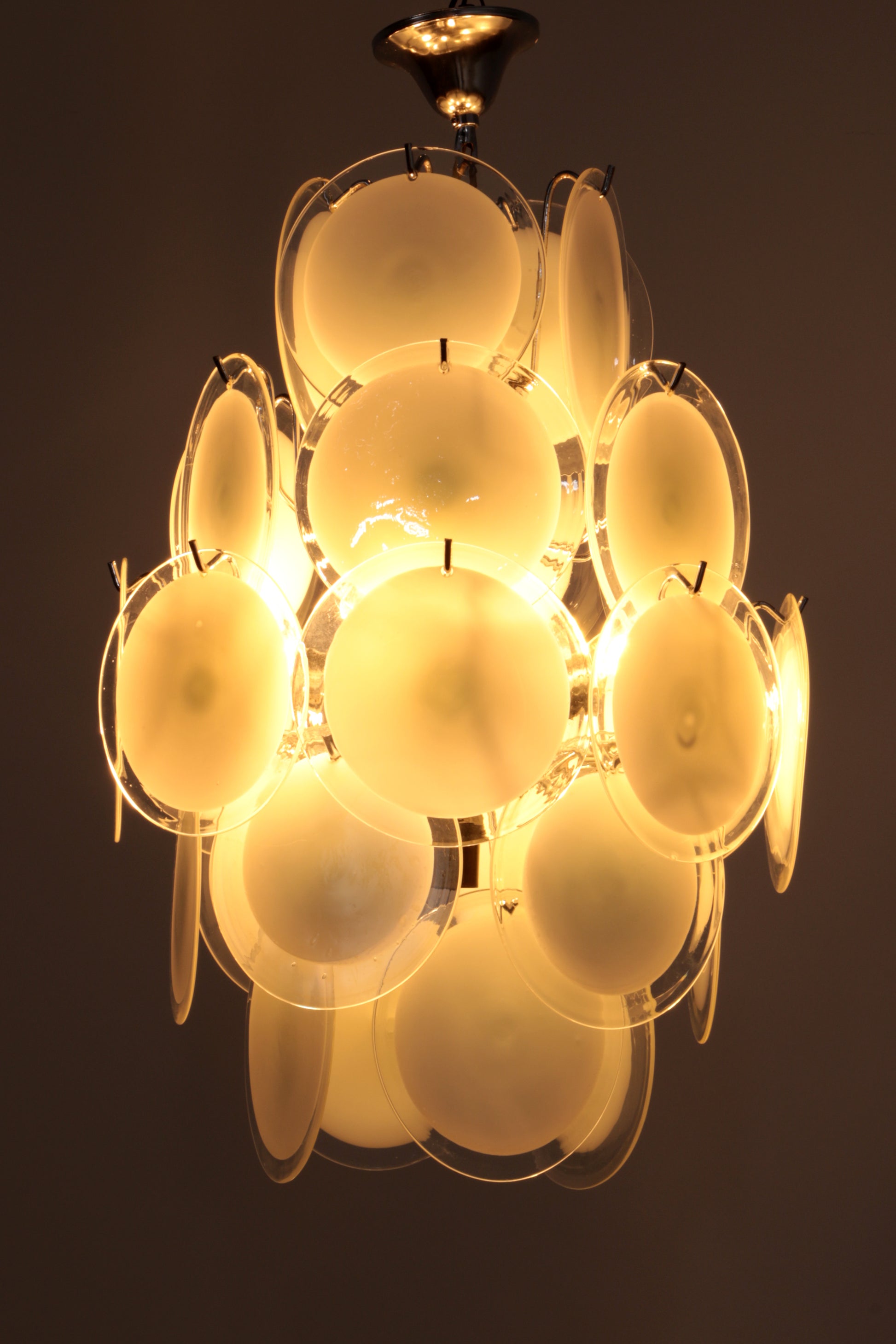 Vintage Italian Murano Glass Chandelier by Vistosi, 1960