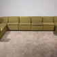 Durlet 9-Piece Modular Sofa in Luxe Green De Ploeg Fabric 1970