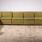 Durlet 9-Piece Modular Sofa in Luxe Green De Ploeg Fabric 1960