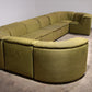 Durlet 9-Piece Modular Sofa in Luxe Green De Ploeg Fabric 1960