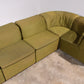 Durlet 9-Piece Modular Sofa in Luxe Green De Ploeg Fabric 1960
