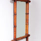 Large Vintage French Bamboo Mirror (c. 1920
