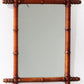 Large Vintage French Bamboo Mirror (c. 1920
