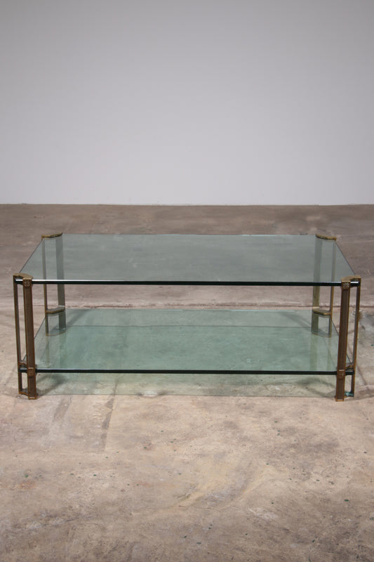 Vintage Glass Coffee Table by Peter Ghyczy, Model T24