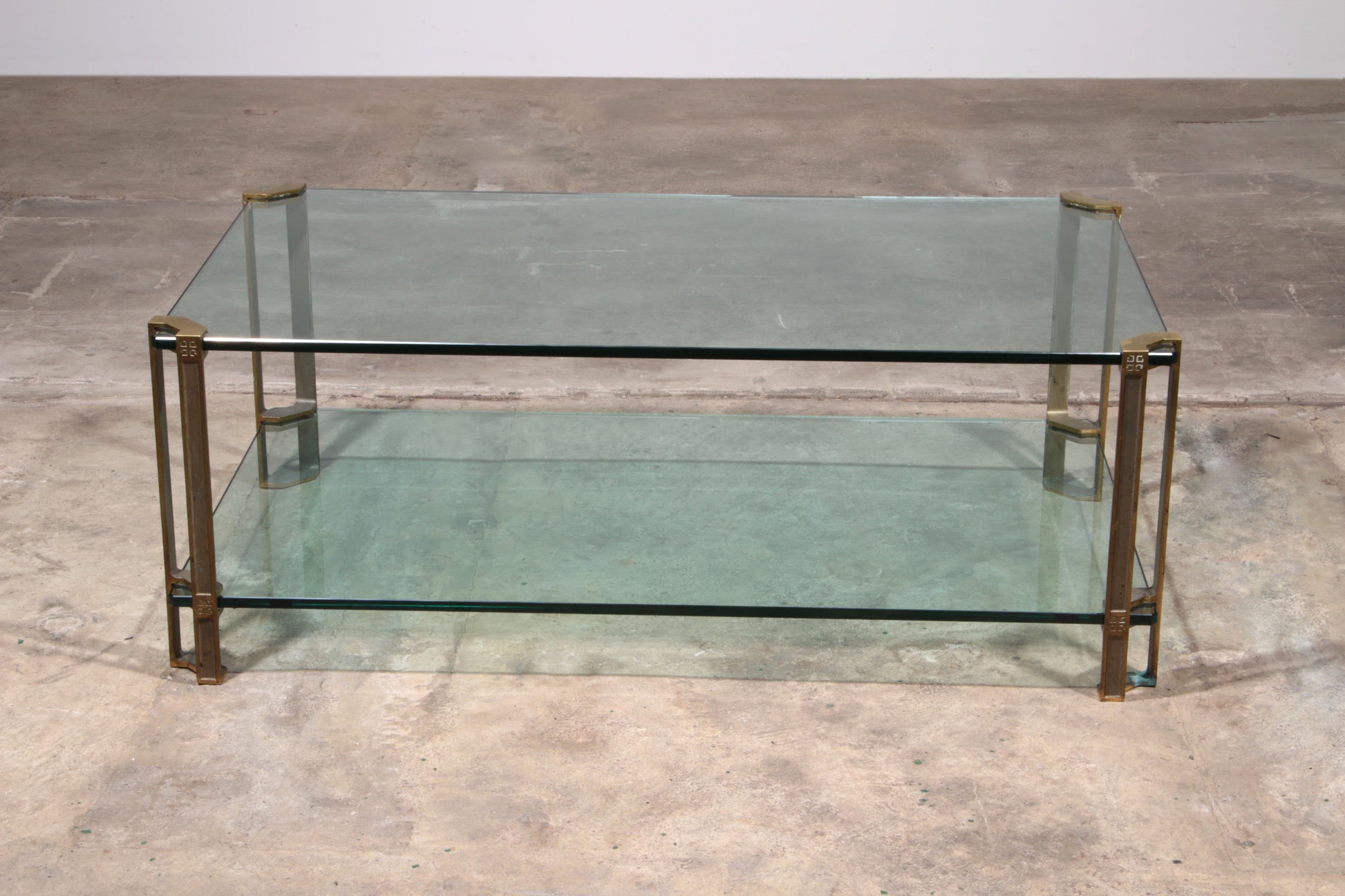 Vintage Glass Coffee Table by Peter Ghyczy, Model T24