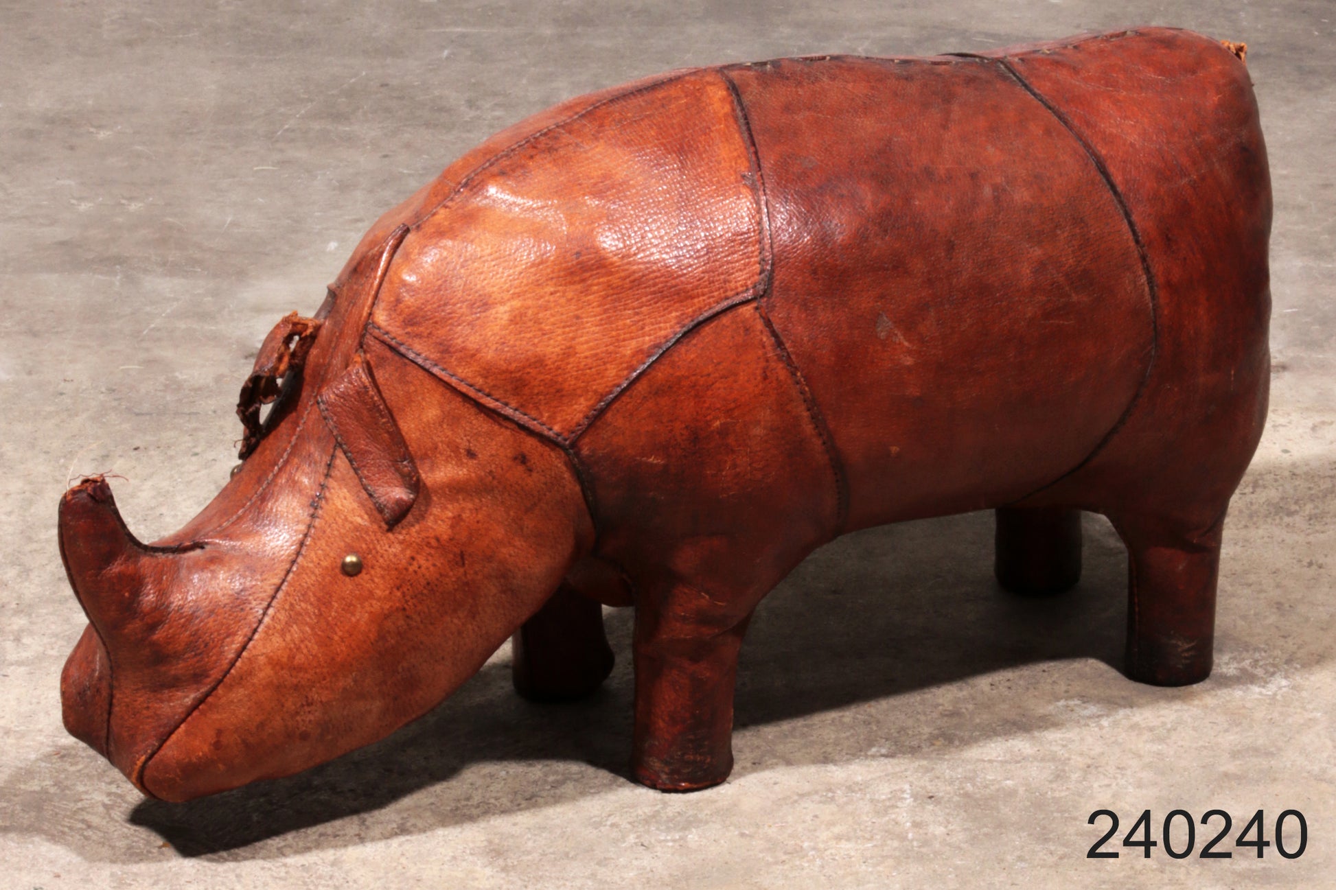 The Rhinoceros Footstool by Dimitri Omersa 1960