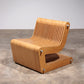 Vintage Beech Plywood Lounge Chair with Bolt Construction