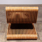 Vintage Beech Plywood Lounge Chair with Bolt Construction
