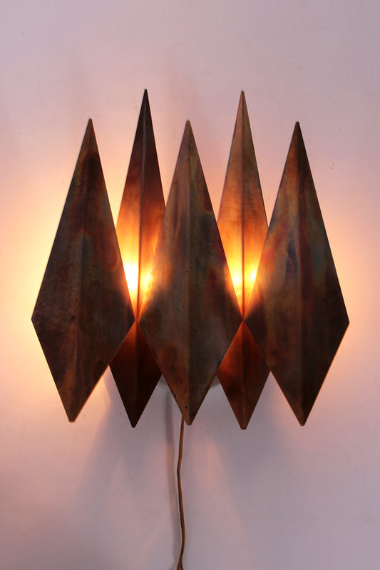 Danish Copper Walllamp from Svend Aage Holm Sorensen 1970