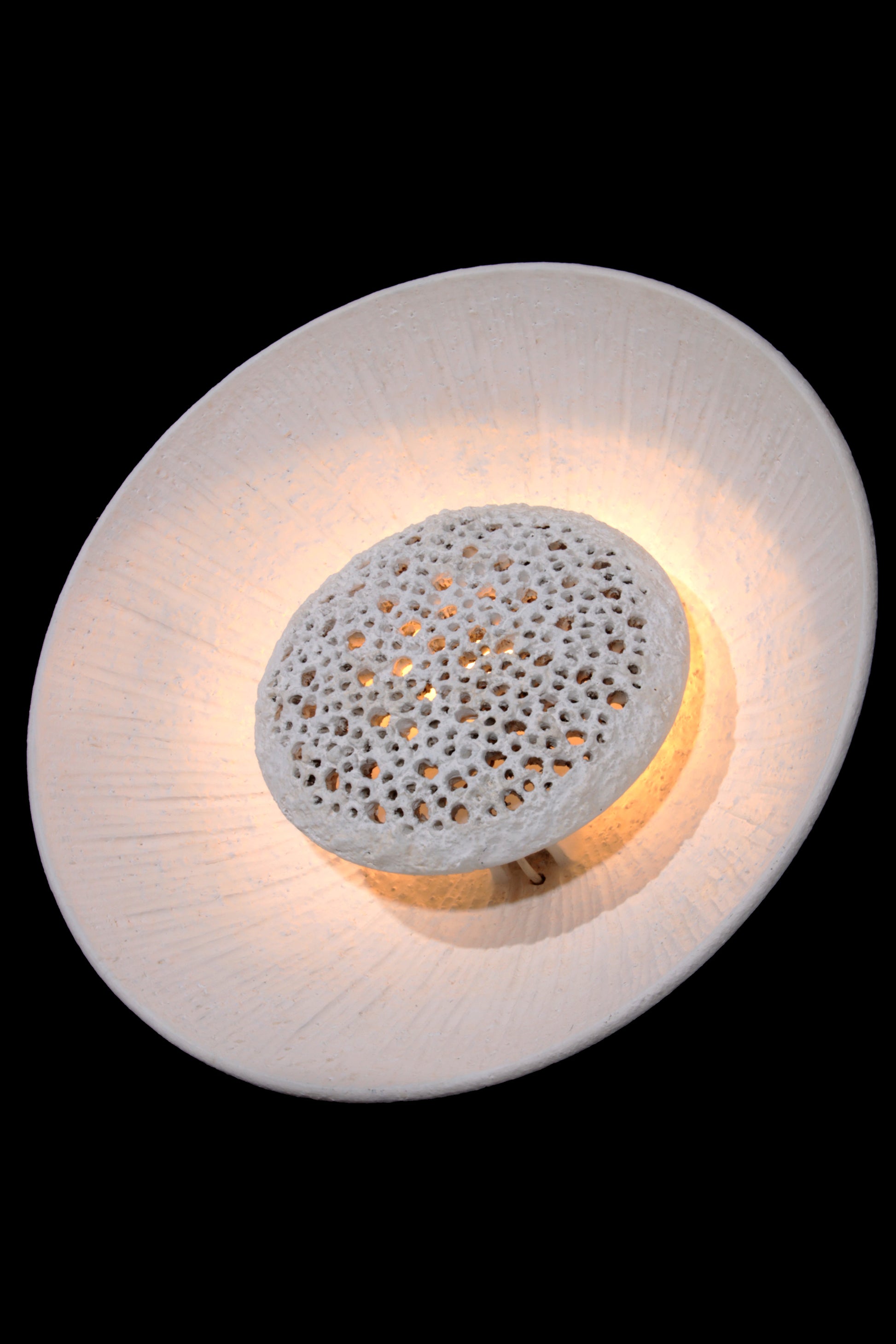 Vintage Stoneware Wall lamp by Sejer Keramik, Denmark 1960
