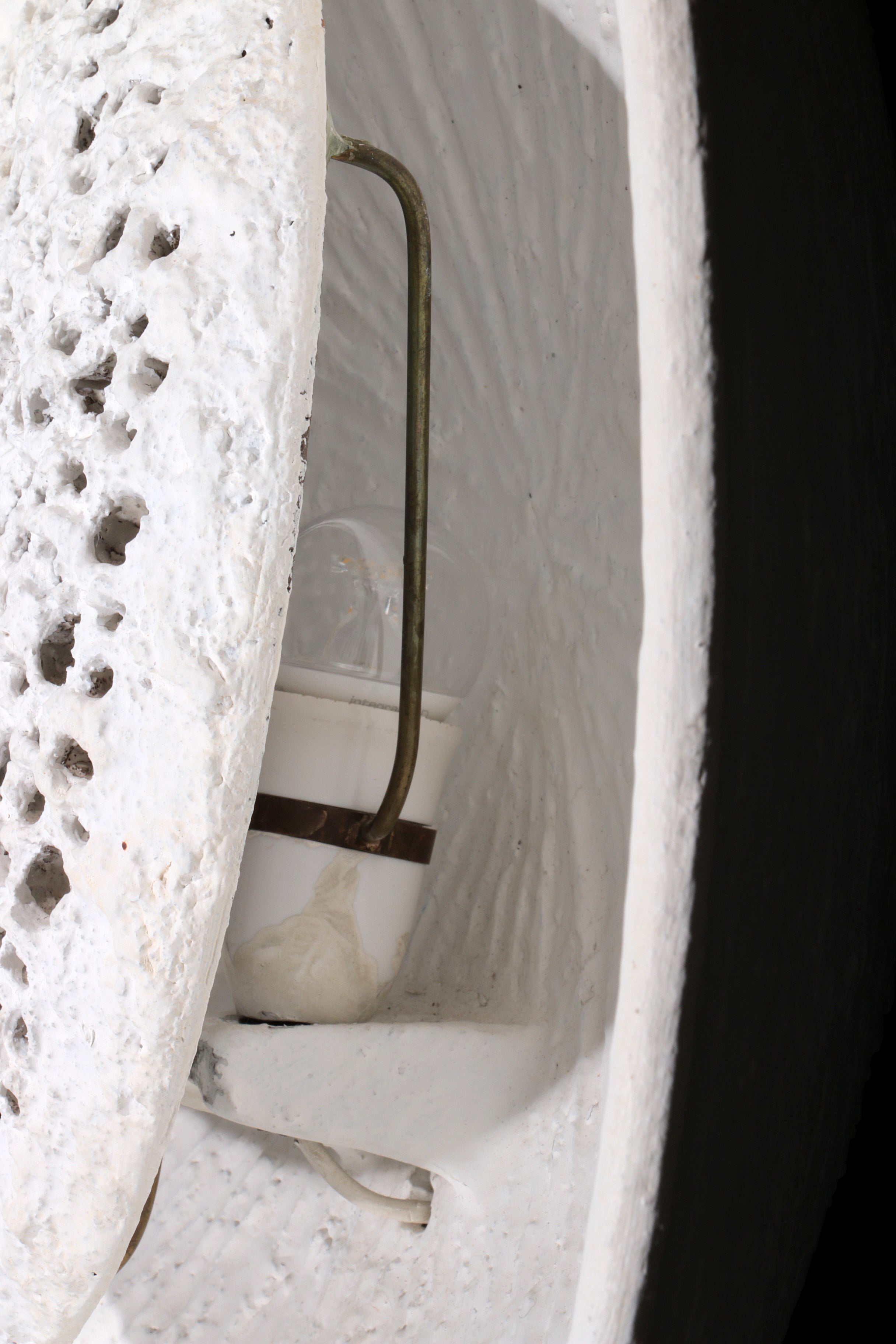 Vintage Stoneware Wall lamp by Sejer Keramik, Denmark 1960
