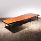 XXXL Mid-Century Teak Conference Board table from Volvo Stockholm 1960 from NK Inredning Stockhlom