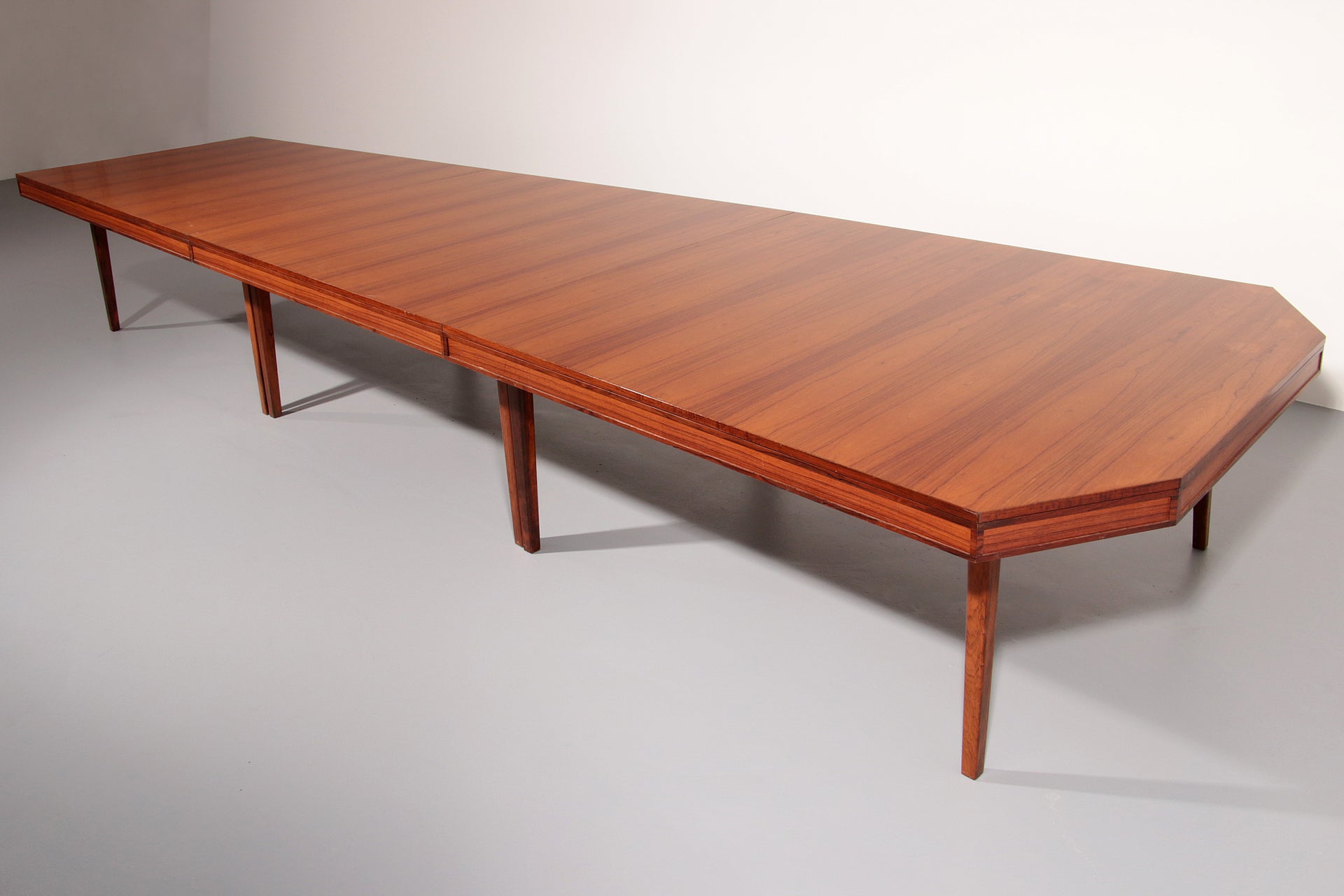 XXXL Mid-Century Teak Conference Board table from Volvo Stockholm 1960 from NK Inredning Stockhlom