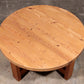 Round Pine Coffee Table Scandinavia 1970