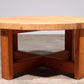 Round Pine Coffee Table Scandinavia 1970