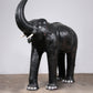 Lifelike leather Elephant rare decor material from France early 60s