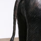 Lifelike leather Elephant rare decor material from France early 60s
