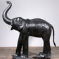 Lifelike leather Elephant rare decor material from France early 60s