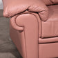 Vintage Italian Lounge Set – 4-Piece Rose Pink Leather (1970s)
