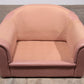 Vintage Italian Lounge Set – 4-Piece Rose Pink Leather (1970s)
