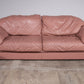 Vintage Italian Lounge Set – 4-Piece Rose Pink Leather (1970s)
