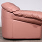 Vintage Italian Lounge Set – 4-Piece Rose Pink Leather (1970s)
